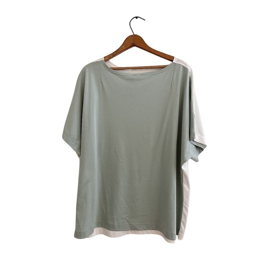 Akris Punto Cotton Color Block T-shirt - size 16